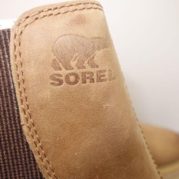 NEW Sorel women's 11 Hi-Line Heel Chelsea Waterproof Boot Umber Brown READ - Picture 5 of 13